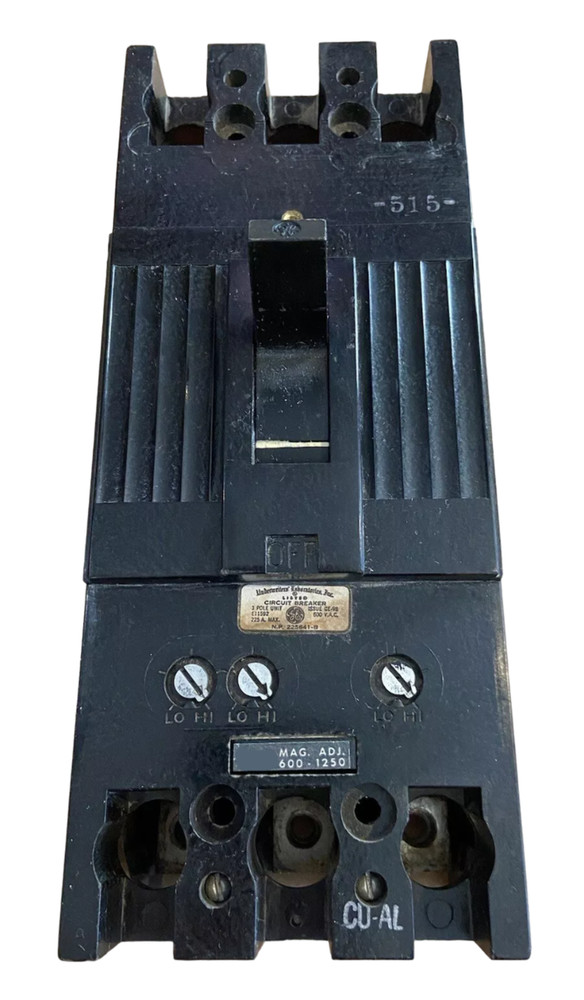TFJ236200WL – General Electric 200 Amp 600 Volt 3 Pole Molded Case Circuit Break