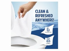 Unscented Flushable Wipes for Adults 50 Count Aloe & Chamomile Alcohol-Free 50ct