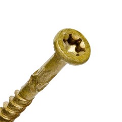 Power Pro Premium Exterior Wood Screws, #10 x 3-1/2″ x 3-1/2″, Bronze