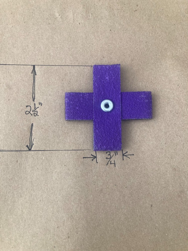 50 Ceramic crosscut pads, 80,120,240 grits to choose from