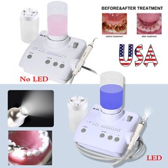 Ultrasonic Piezo Dental Scaler Handpiece 2*Bottles LED/NO-LED Fit EMS Cavitron E