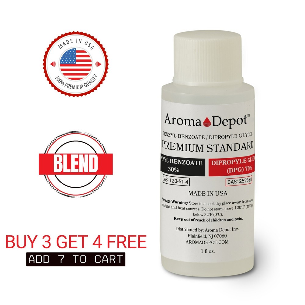 1 oz. – 70/30 DPG & Benzyl Benzoate Blend Dipropylene Glycol Aromatic Compound