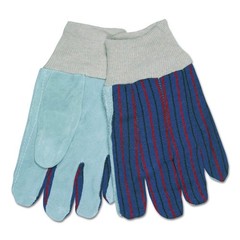 MCR Safety 1040 Leather Palm Glove – Larger Gray/White (1-DZ) New