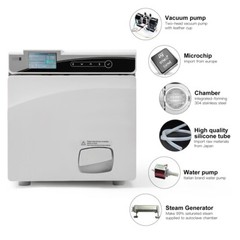 22L Class B Dental Autoclave Vacuum Drying Steam Sterilizer Built-in Printer
