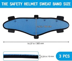 Hard Hat Sweatbands Sweat Band for Safety Helmet Washable Hard Hat Cooling Liner