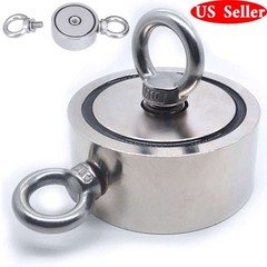 up 1300LBS Pull Force Fishing Magnet Kit Super Strong Neodymium Treasure Hunting