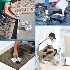 Landscape Curbing Trowel Concrete Shaping Tool Stainless Steel with Handle DI…