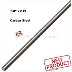 3/8″ x 6 Feet Steel Solid Round Stock Unpolished Cold Finish Rod Alloy 1018 NEW