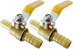 5/8 Inch Brass PEX Ball Valve 2-Way Shut Off Fittings 2 Pack