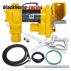 Fuel Transfer Pump 20GPM 12V DC Gasoline with Nozzle Kit for Gas Diesel Kerosene