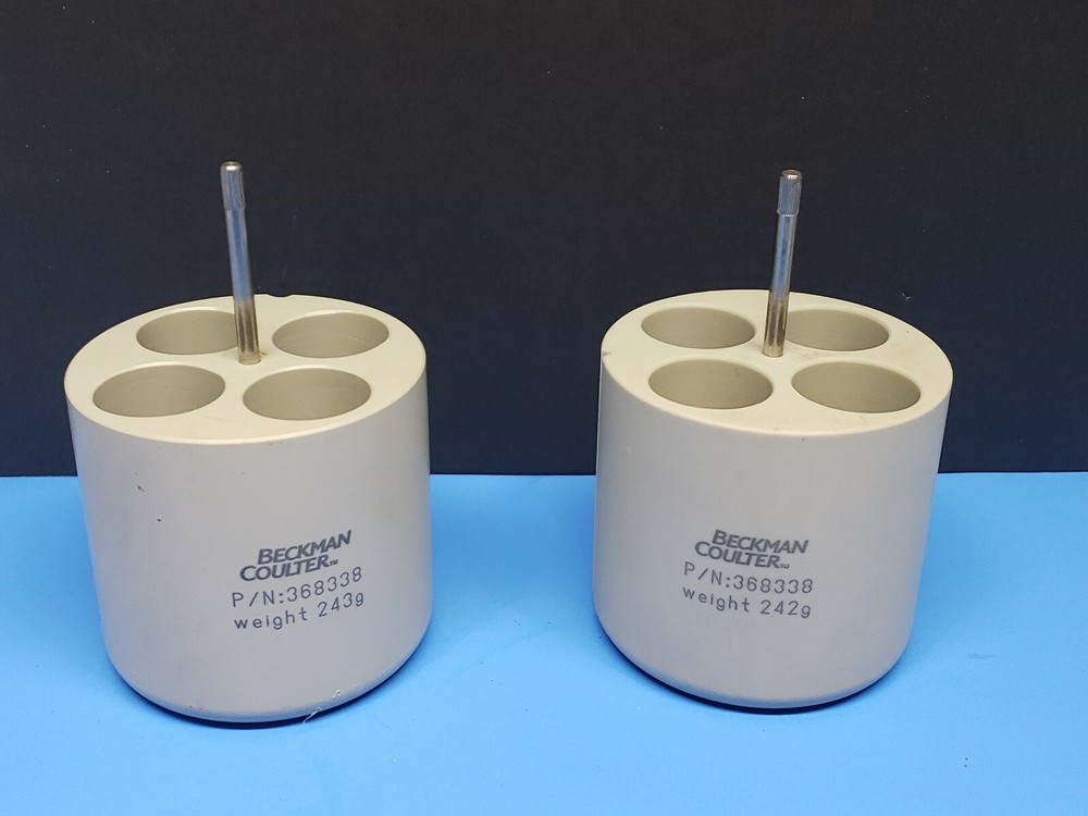 Becker Coulter 368338 243g ans 242g Pair/Set of Rotor Buckets LOT OF 2