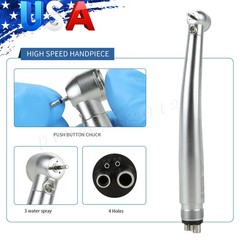 Dental Pana Max LED Self-Power E-generator High Speed Handpiece M4 4 Hole US