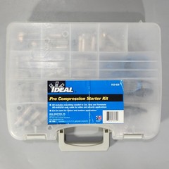 Ideal 33-639 Pro Compression Starter Kit Coax Cable Connector Cut Strip Tools