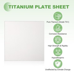 Pure Grade TA1 Titanium Plate Sheet 200x200x1mm Titanium Metal Sheet