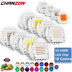 18 Colors Uv Ir Smd Led Chip Diodes 10W 20W 30W 50W 100W Emitter Bulb Components