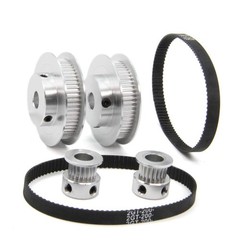 2PCS Set GT2 Synchronous Wheel 20&60 Teeth 8mm Bore Aluminum Timing Pulleys w…