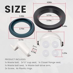 34117 Waste Ball Kit Fits Thetford Aqua Magic Style II/Lite/Plus Toilet 34120