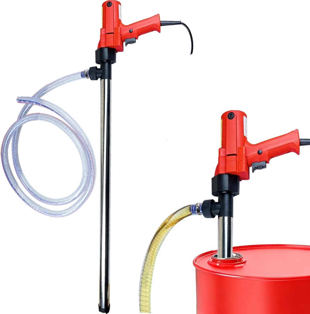 2480W Electric Fuel Transfer Pump, 110V 13000RPM, Includes 3M Steel Wire Hose +