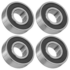 Caltric 6204-2RS 6204-2RDQE6 Side Rubber Sealed Ball Bearings 20x47x14 mm