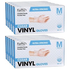 Powder-Free Disposable Vinyl Gloves Latex-Free Food Safe Industrial 100 Pack New