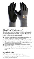 34-844 MaxiFlex Nitrile Grip Foam Dotted Palm Coated PROTECTIVE WORK GLOVES (L)