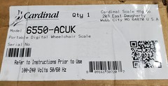 New Cardinal Detecto Digital Foldable Portable Wheelchair Scale 1000lb 6550-ACUK