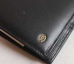 Authentic Cartier Pasha notebook cover Leather #8965