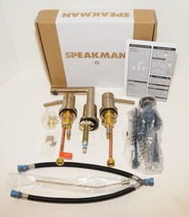 SPEAKMAN NEO SB-1021-E-BBZ WIDESPREAD 2 HANDLE BATHROOM FAUCET BRUSHED BRONZE