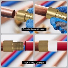 10) 3/4″ PEX A X 3/4″ FEMALE SWEAT ADAPTER EXPANSION F1960