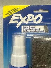 EXPO Dry Erase Marker Kit Chisel Tip 4 Markers Cleaner Eraser Assorted Colors
