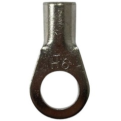 (25) Non-Insulated 6 Gauge AWG 3/8″ Ring Terminal Uninsulated Wire Connector USA