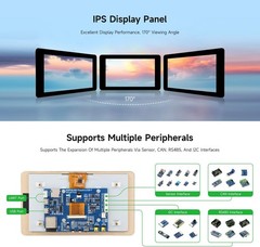 Advanced 7-Inch Touch Screen LCD Board – Supports Wi-Fi, Bluetooth & I2C Control