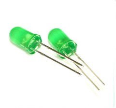 100Pcs LED DIFFUSED F5 5MM GREEN COLOR GREEN LIGHT Super Bright Bulb Lamp