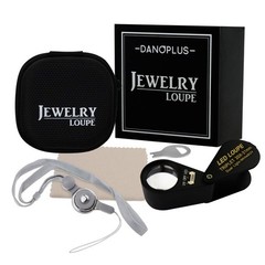 20x Magnifier Jewelry Loupe LED UV 21mm Triplet Lens Magnification Power