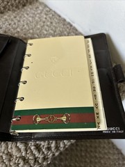 Vintage 1974 Gucci Brown Leather Mini Agenda/Wallet Made In Italy /No Pen