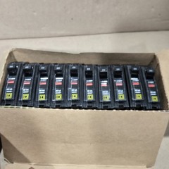 Box of 10 Square D QHB120 Circuit Breaker 20A 1-Pole 120/240V 65kA
