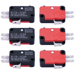 10 PCS Micro Limit Switch V-15-1C25 SPDT Momentary Snap Button AC 250V 15A