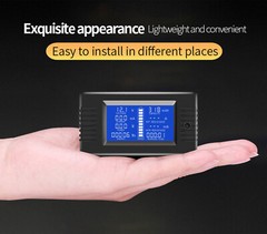 DC Multifunction Battery Monitor Meter 0-200V 0-200A LCD Display Digital Voltage