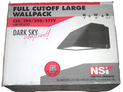 NSI Lighting Full Cutoff Large Light Wallpack Bronze 250W Metal Halide Lamp