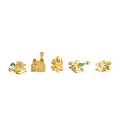 Dental Orthodontic Gold Brackets Mini Roth 022 Hooks 345 Brace AZDENT
