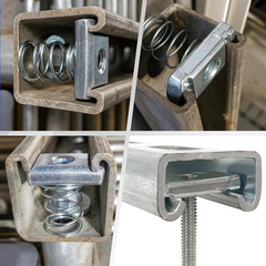 100 Packs 3/8”-16 Strut Channel Nuts No Spring Channel Nuts with Zinc Plated, wi