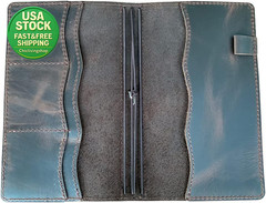 Travelers Notebook Cover Standard Size Genuine Leather Dark Brown Inner