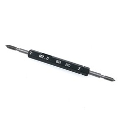 M2.5x 0.45 6H Thread Gages Go NoGO Metric Thread Plug Gage Gauge M2.5 Threaded