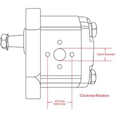 Hydraulic Pump Fits Massey Ferguson 1825210M91 134 134C 154 154C 164 174 233