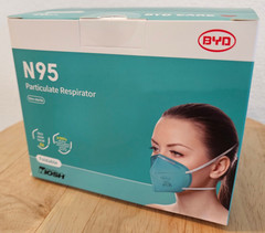 BYD CARE ❤️ N95 FOLDABLE RESPIRATOR CASE 📦 OF 960PCS INDIVIDUALLY SEALED