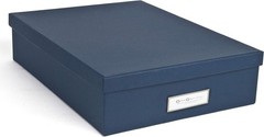 Impact Resistant Blue File Organizer with Lift-Off Lid – 478 Cubic Inch Capacity