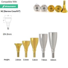 US Dental Healing Cap Abutment NC/RC Cover Screw Compatible Straumann ITI BL/BLT