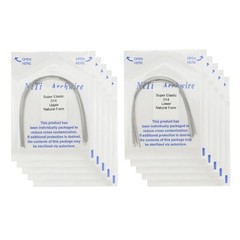 100pcs Orthodontic Arch Wire Niti Round Rectangular Super Elastic Natural Arcos