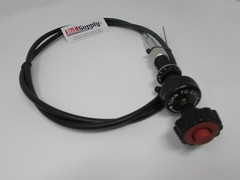 NEW 15FT UNIVERSAL LOCKING VERNIER THROTTLE CABLE EQUIPMENT TRUCK CHIPPER