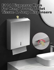 Keys for E114 Toilet Paper Dispenser, 10 Pack E-114 Paper Towel Key Replacement